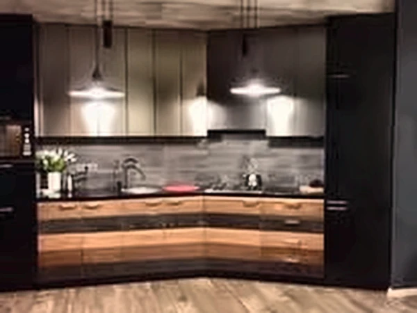 Dark contemporary kitchen renovation